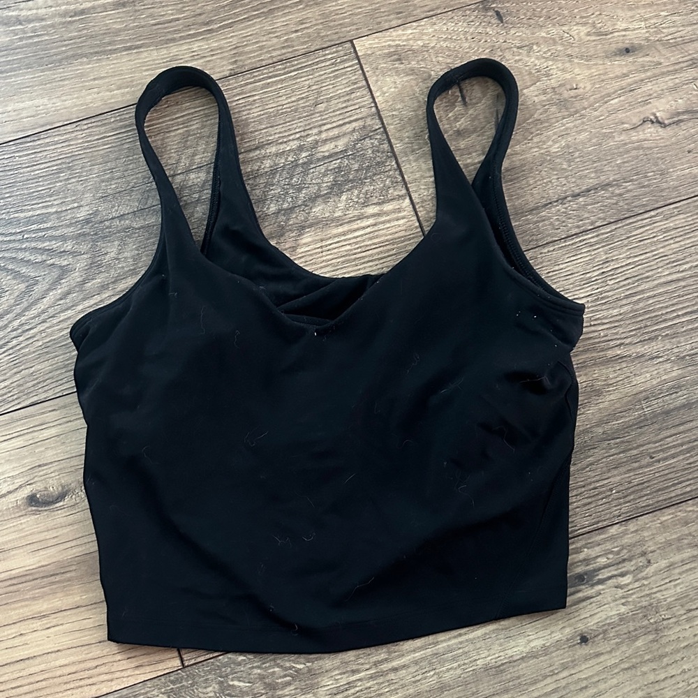 lululemon athletica Black Crop Top